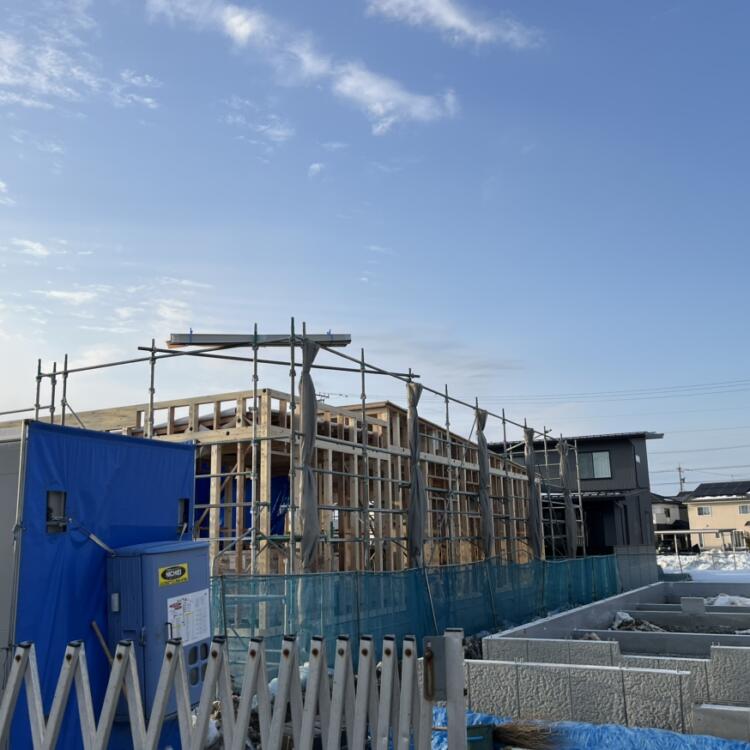 【福井県】上野本町モデルハウス　建築工事②